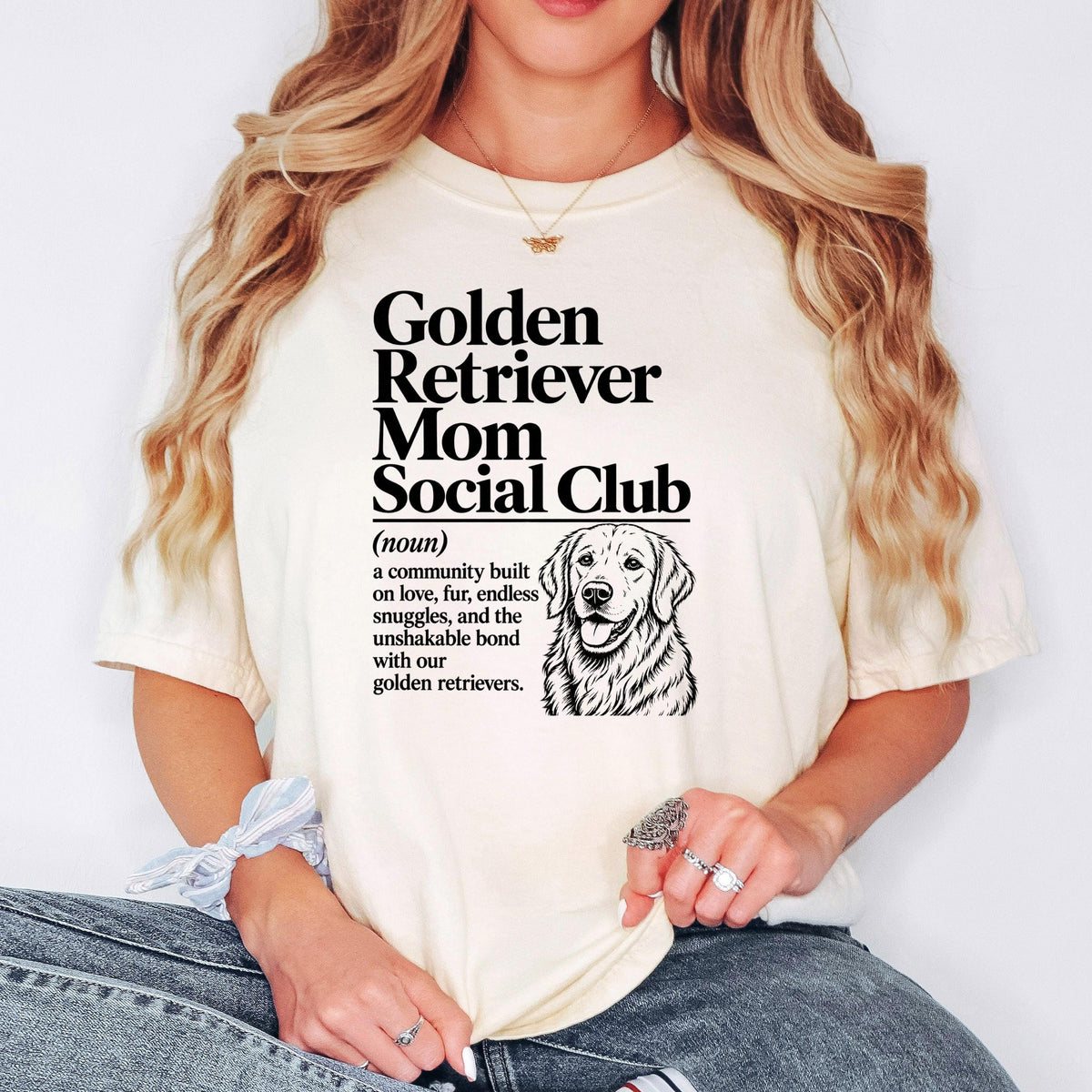 Golden Retriever Mom Shirt, Golden Retriever Mom Social Club Tee, Cute Dog Mom Gift, Golden Mama Shirt, Golden Retriever Lover Gift