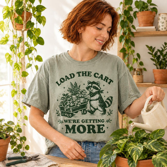 Houseplant Gardening Comfort Colors Tee, Sage Green Botanical Shirt, Soft Cotton Top, Plant Lover Gift