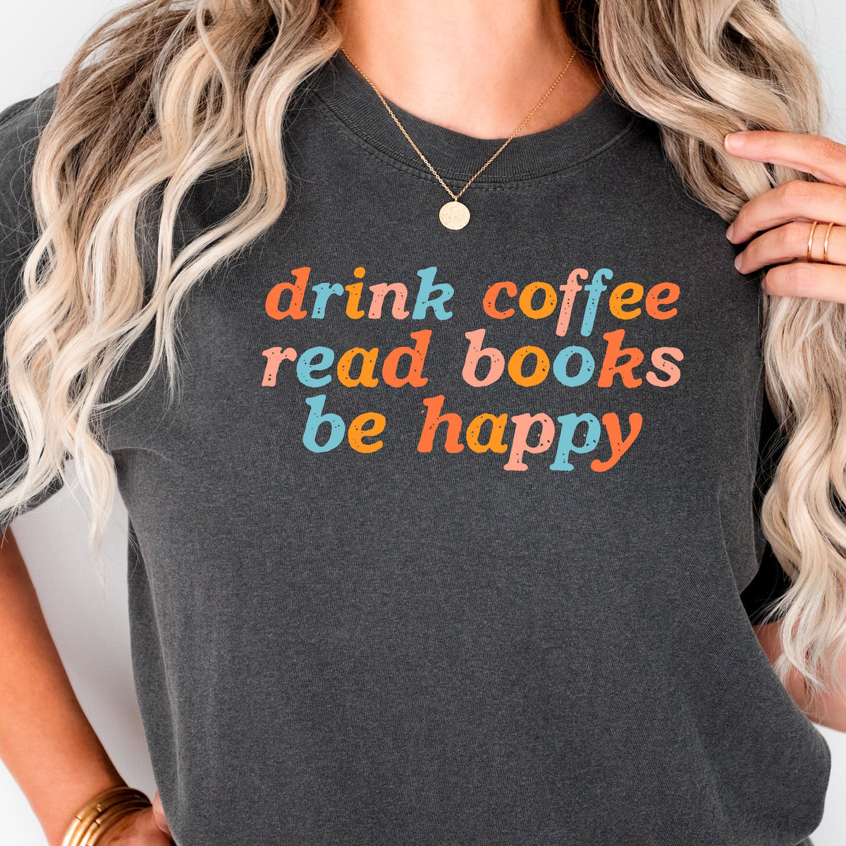 Coffee Reading Shirt Comfort Colors Tee, Book Lover Shirt, Books And Coffee Aesthetic Top, Cozy Librarian Gift, Book Club Shirt