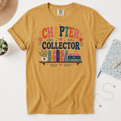 Chapter Collector Shirt, Cute Book Lover Tee, Book Hoarder TBR Pile Gift, Just One More Chapter Reading Shirt, Avid Reader Bookworm Top