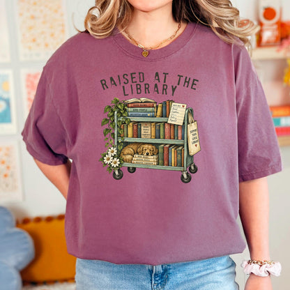 Raised At The Library Shirt, Public Library Tee, Book Lover Librarian Gift, Support Your Local Library Shirt, Bookworm Book Club Top