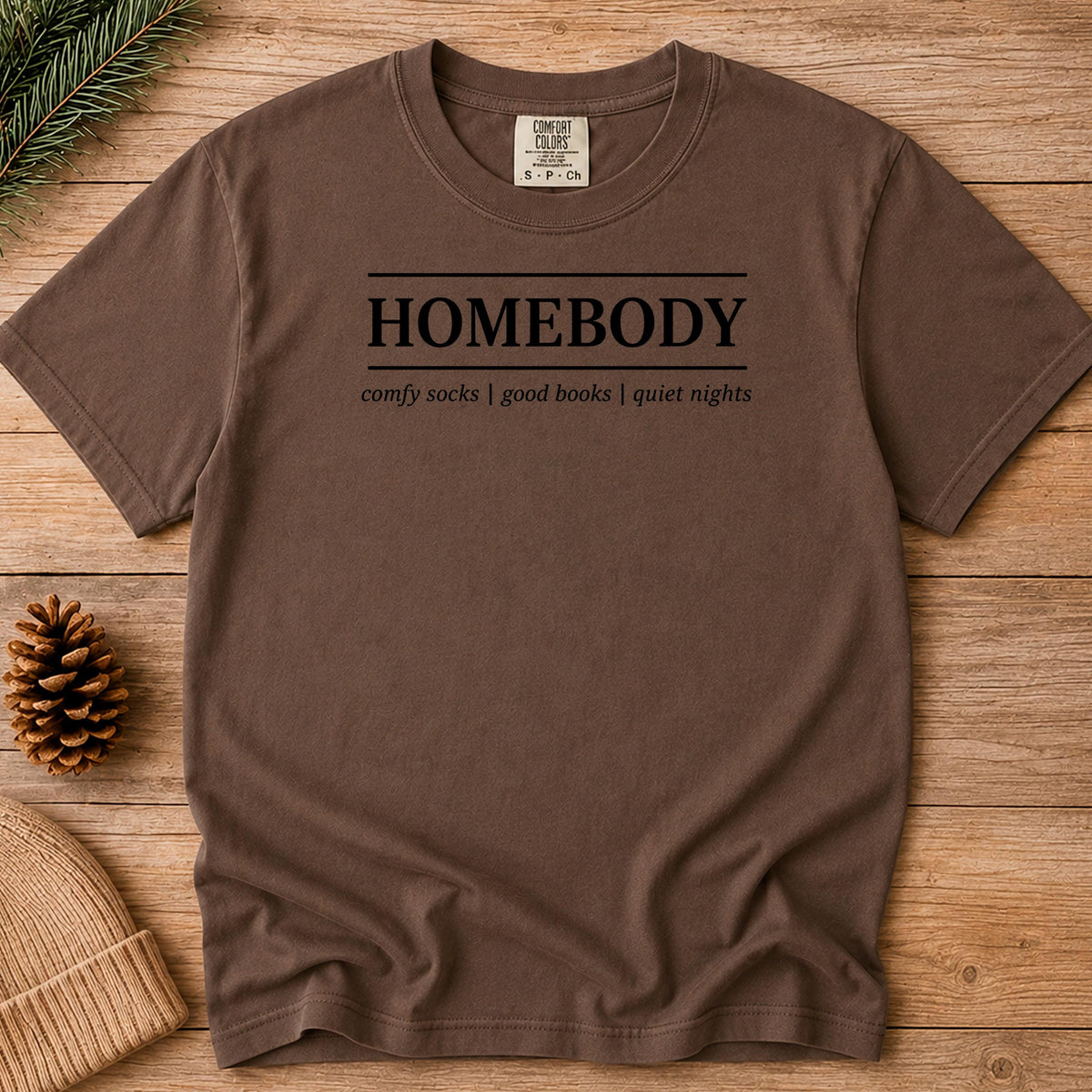 Homebody Shirt', Introvert Book Lover Tee, Comfort Colors Red Soft