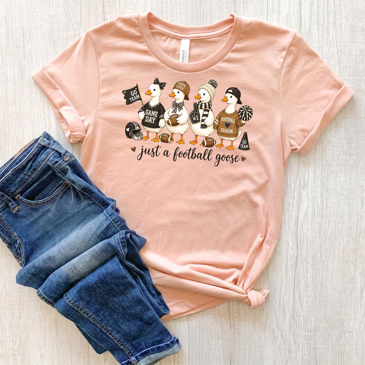 Football Goose Shirt, Bella Canvas Unisex Tee, Funny Gameday Mom!