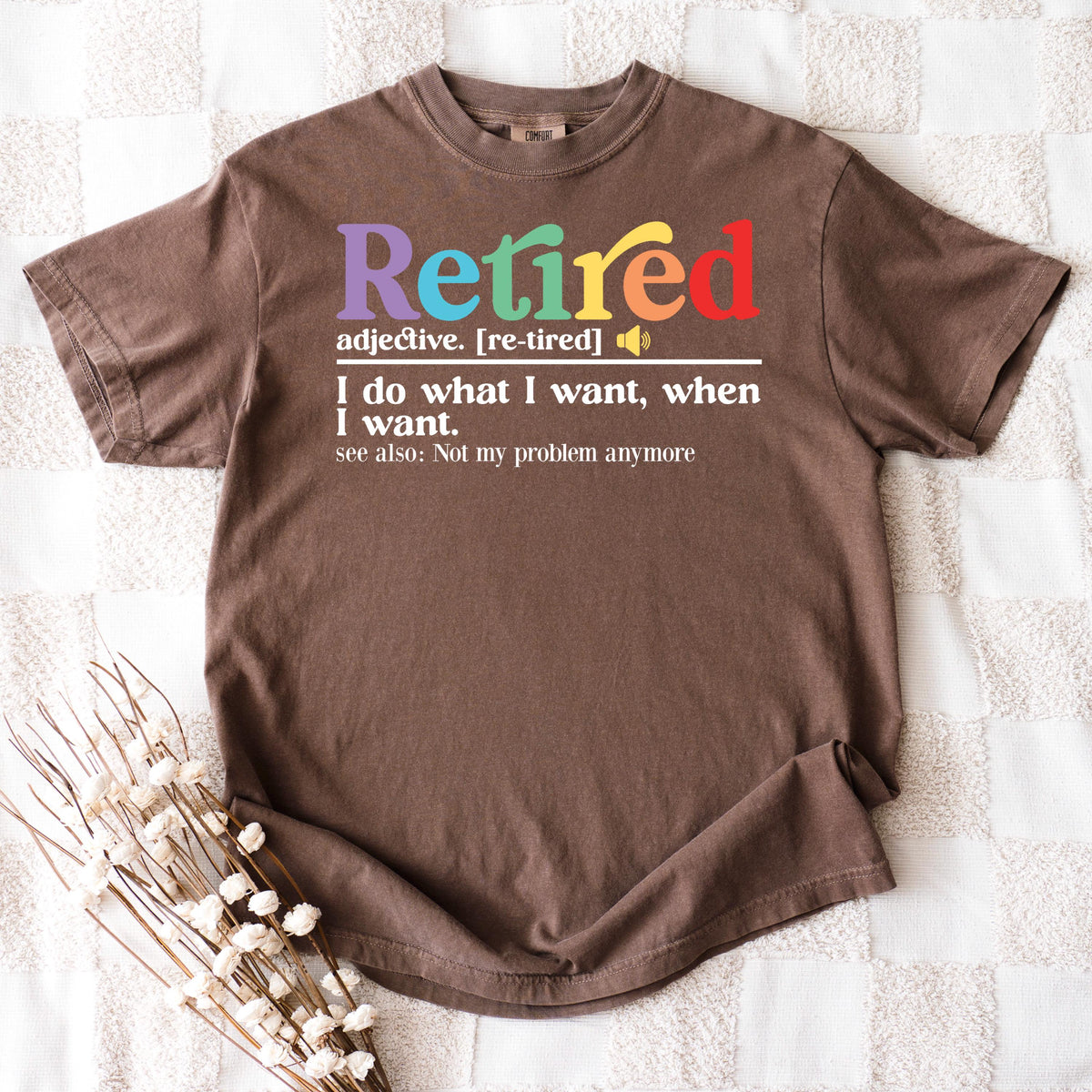 Retired Definition Shirt, Funny Retirement Gift, Comfort Colors Tee, Retirement Party Shirt, Happy Retirement, New Retiree Gift