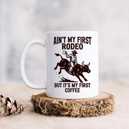 Cowboy Coffee Mug - Funny Western Ceramic Drinkware, Dishwasher Safe Gift
