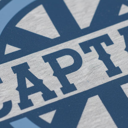 A close-up image of a blue and white logo with the word "CAPT" prominently displayed.