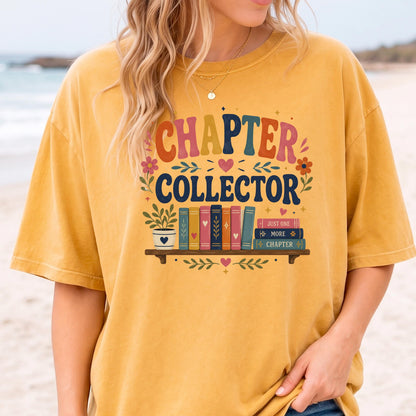 Chapter Collector Shirt, Cute Book Lover Tee, Book Hoarder TBR Pile Gift, Just One More Chapter Reading Shirt, Avid Reader Bookworm Top