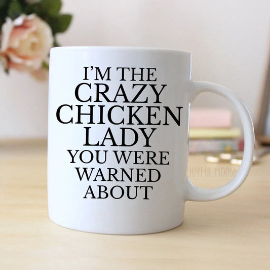 Chicken Coffee Mug, Funny Chicken Lady Gift, funny chicken mug, crazy chicken mug, chicken mom gift, Chicken Lover mug, Chicken Lovers