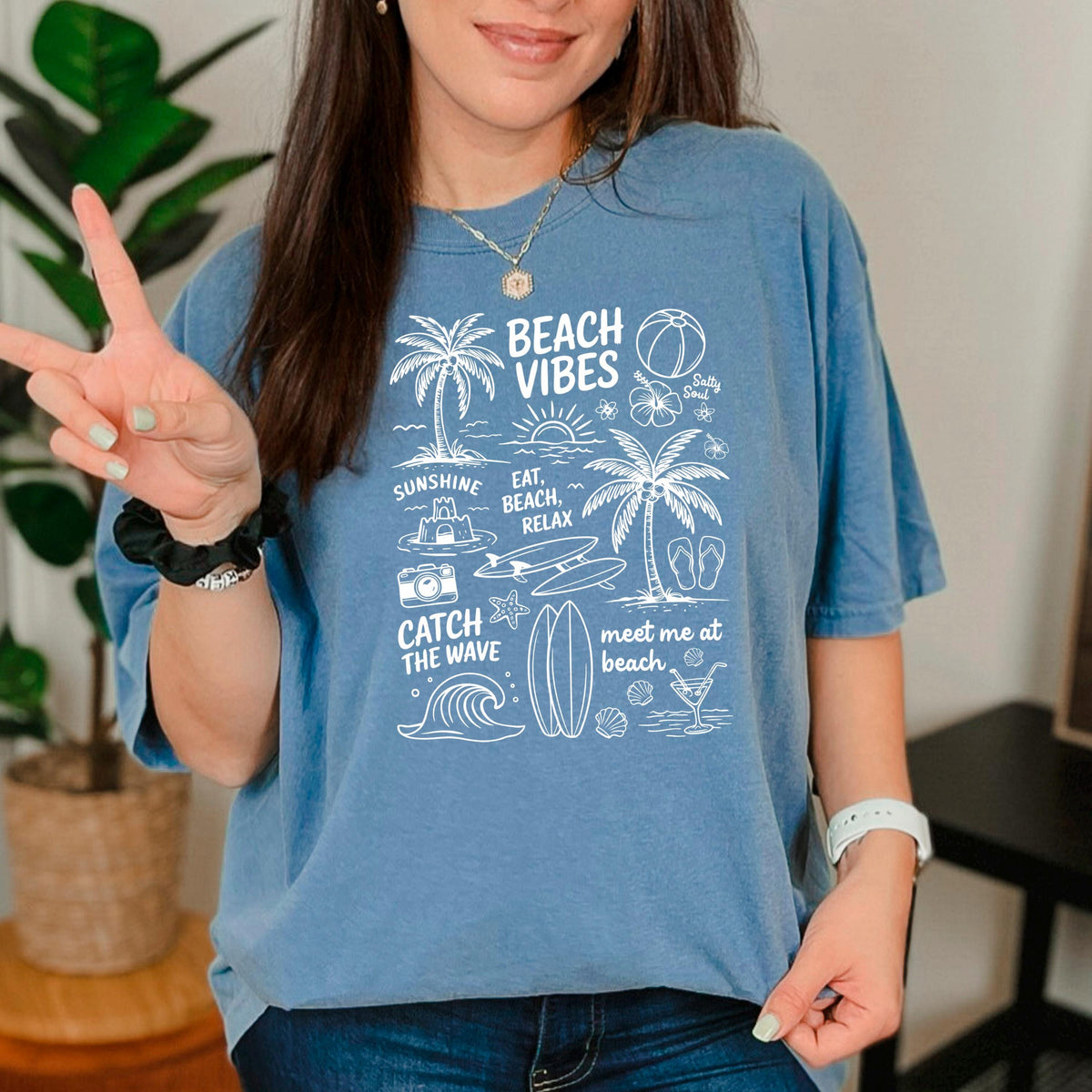 Seashell Shirt Women Comfort Colors Tee, Retro Seashell Shirt, Beachy Shirt Summer Style, Cute Seashell Shirt Ocean Lover Gift