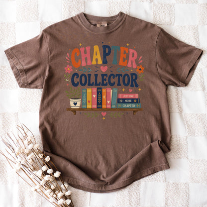 Chapter Collector Shirt, Cute Book Lover Tee, Book Hoarder TBR Pile Gift, Just One More Chapter Reading Shirt, Avid Reader Bookworm Top