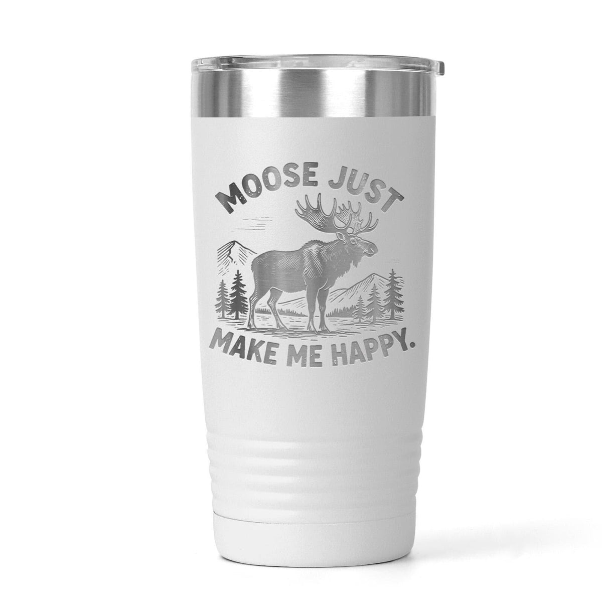 Personalized Moose Tumbler, 20 Oz. Stainless Insulated Travel Cup