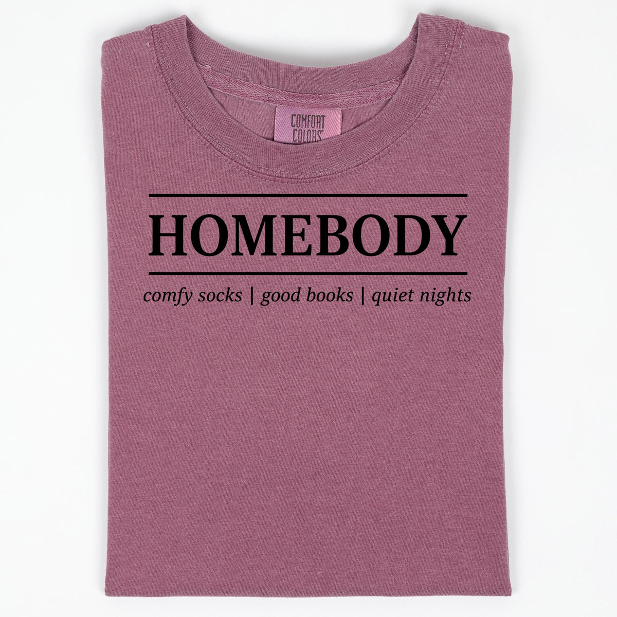 Homebody Shirt', Introvert Book Lover Tee, Comfort Colors Red Soft