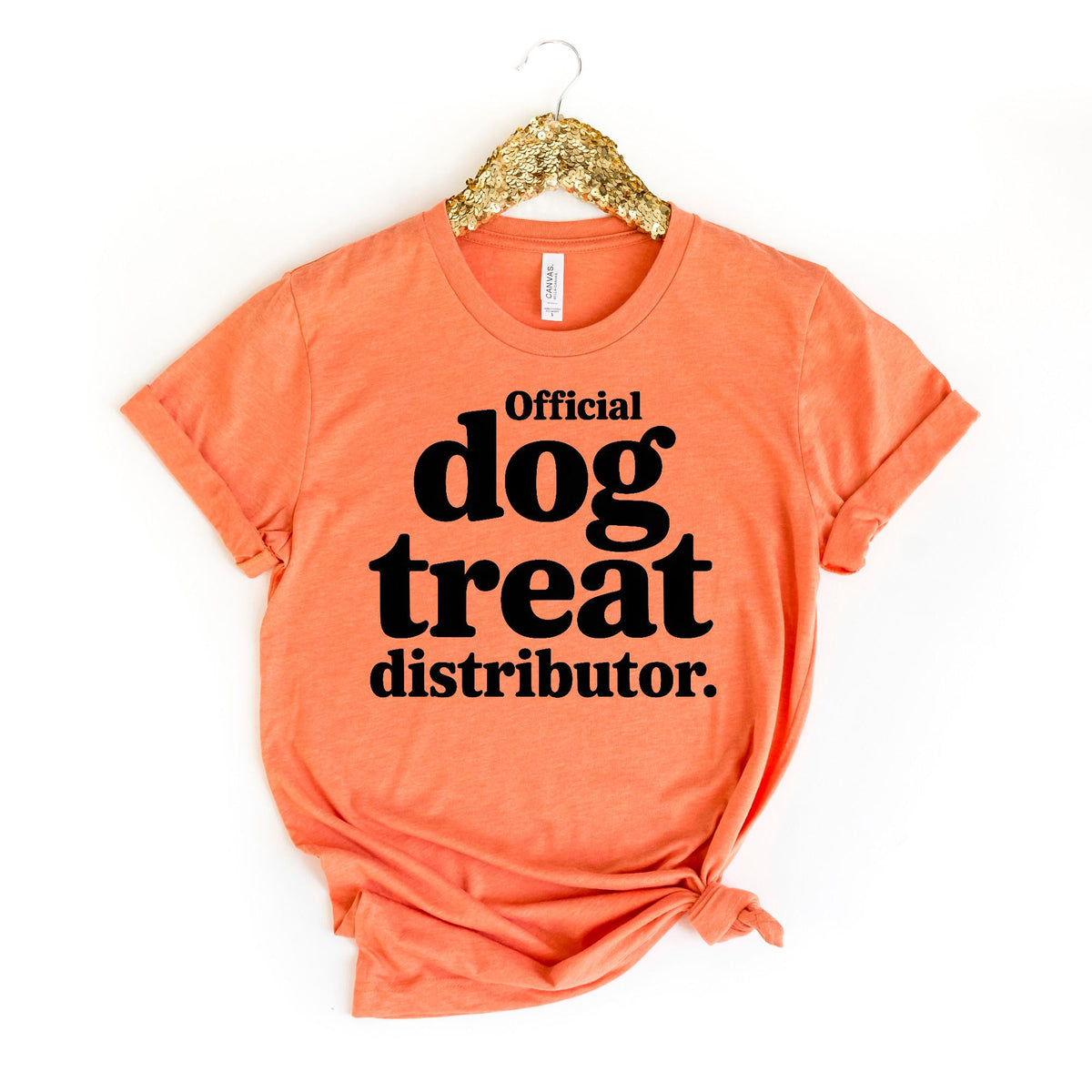 Bella Canvas Tee Funny Dog Shirt For Women, Official Treat Dealer Shirt, Dog Treat Mom Graphic Tee, Dog Owner Gift, Dog Person Gift