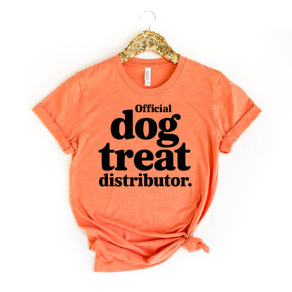 Bella Canvas Tee Funny Dog Shirt For Women, Official Treat Dealer Shirt, Dog Treat Mom Graphic Tee, Dog Owner Gift, Dog Person Gift