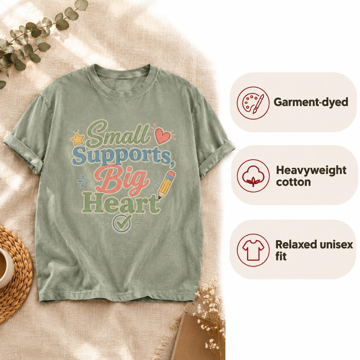 Small Supports Big Wins Shirt, Paraprofessional Tee, Sped Teacher Shirt, Special Education Para Gift, Behavior Tech Teacher Aide Shirt