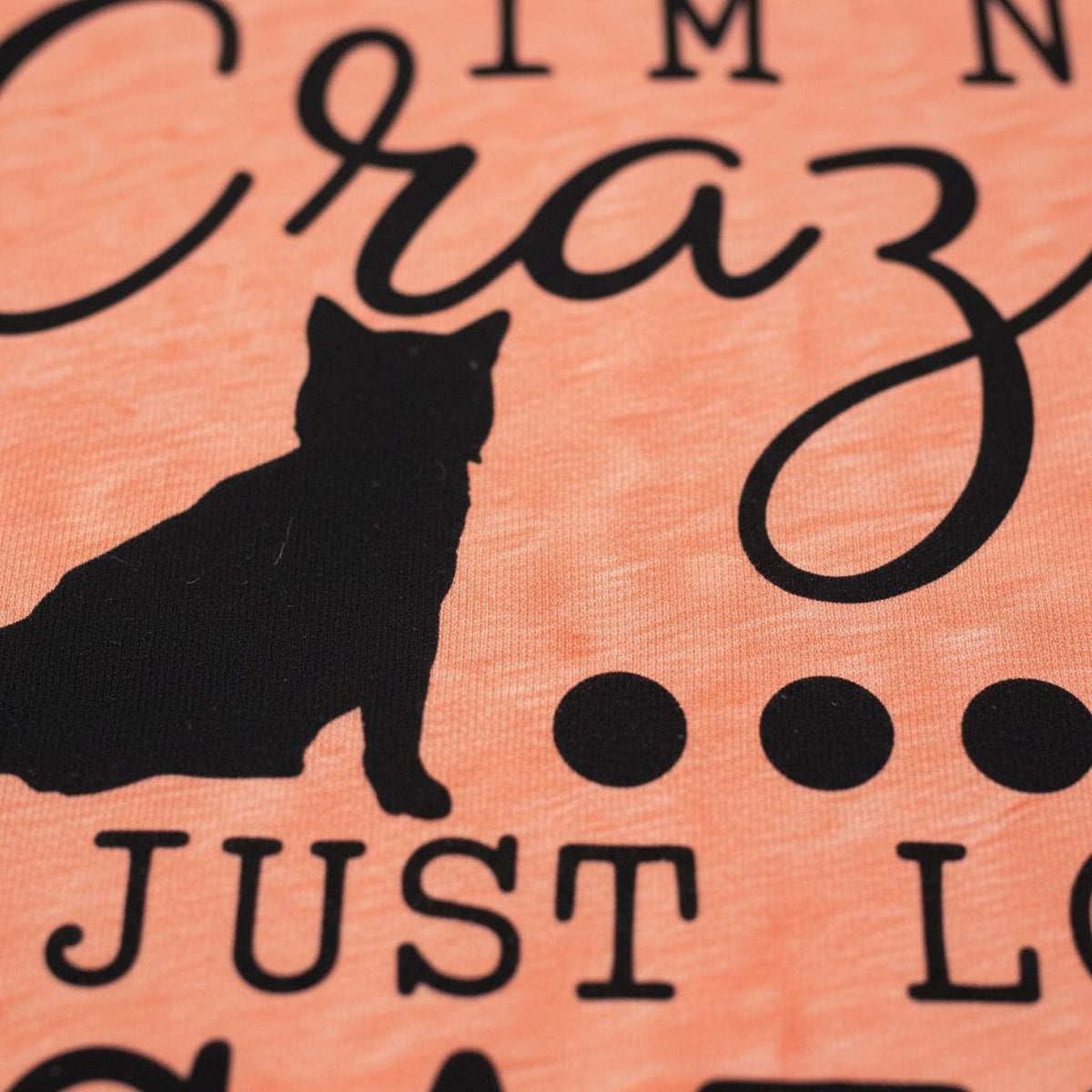 a close-up of a black silhouette of a cat sitting on a peach-colored background.