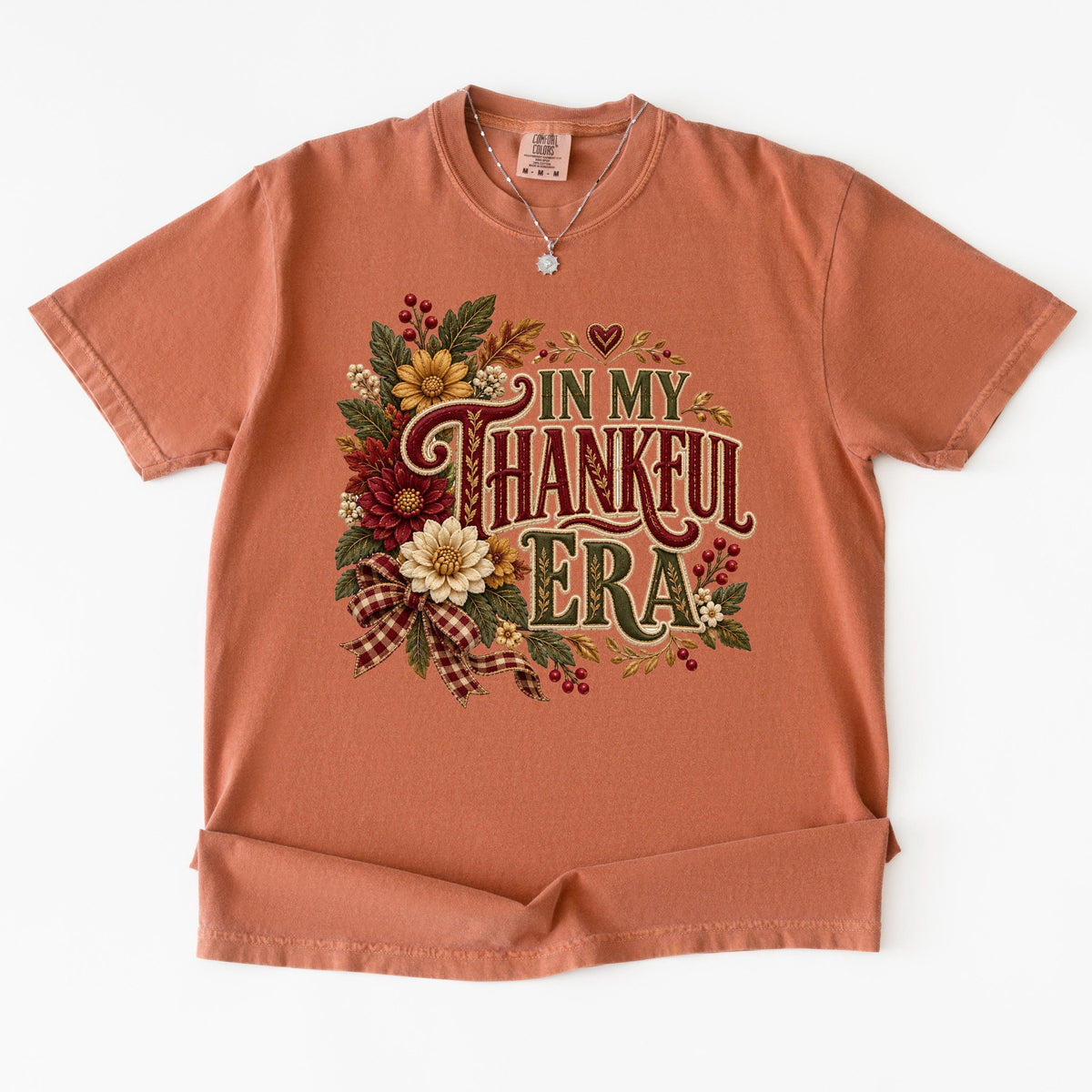In My Thankful Era Shirt, Thanksgiving Shirt Women, Cute Fall Floral Grateful Tee, Autumn Gratitude Gift, Thankful Era Fall Top