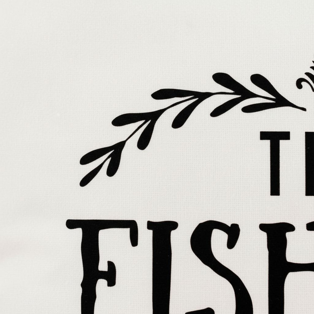 a partial view of a graphic design featuring a stylized text and a decorative element.