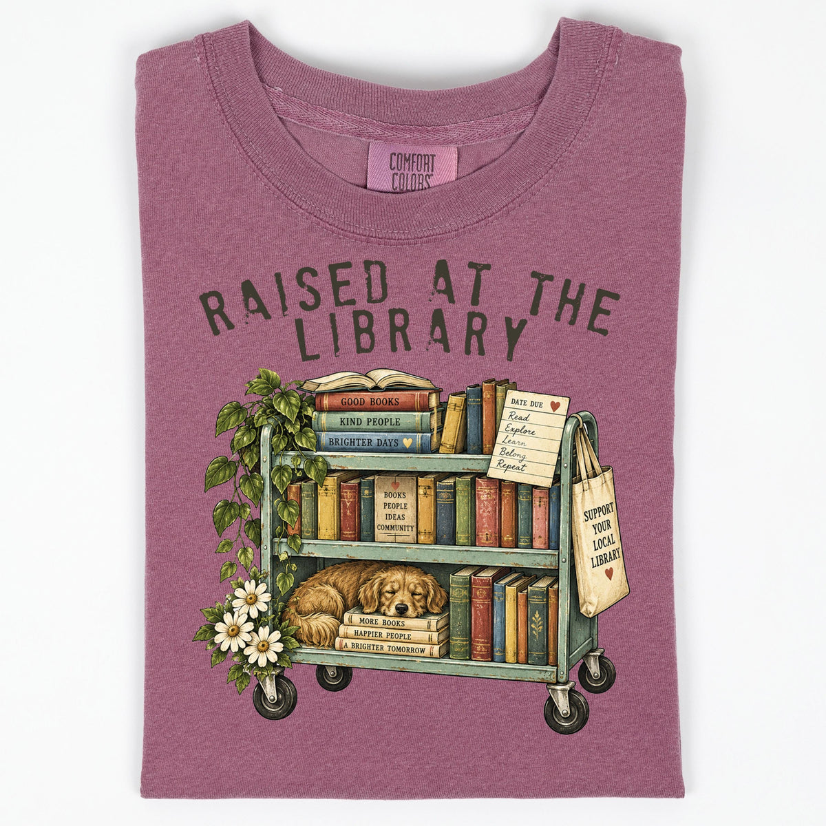 Raised At The Library Shirt, Public Library Tee, Book Lover Librarian Gift, Support Your Local Library Shirt, Bookworm Book Club Top