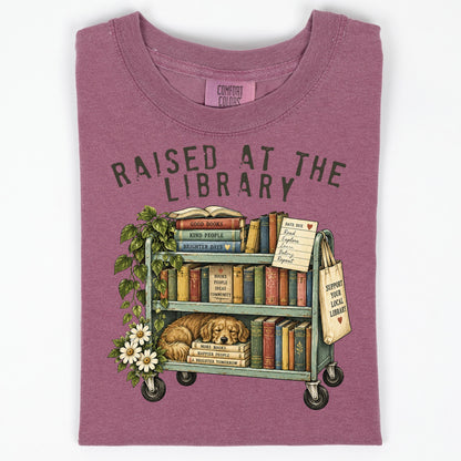 Raised At The Library Shirt, Public Library Tee, Book Lover Librarian Gift, Support Your Local Library Shirt, Bookworm Book Club Top