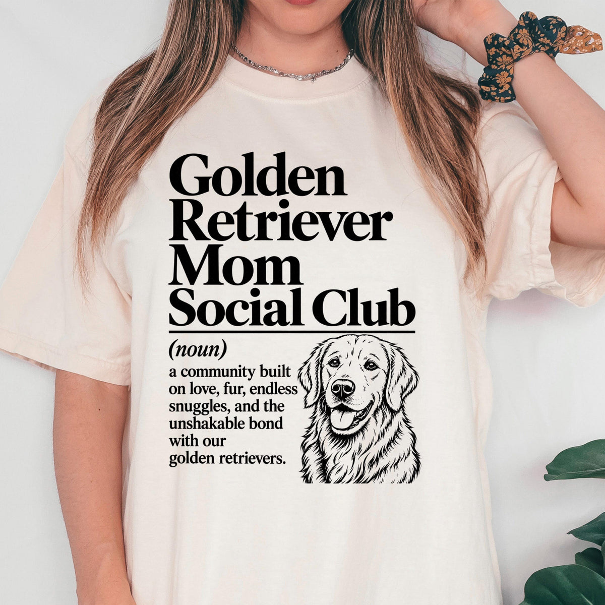 Golden Retriever Mom Shirt, Golden Retriever Mom Social Club Tee, Cute Dog Mom Gift, Golden Mama Shirt, Golden Retriever Lover Gift