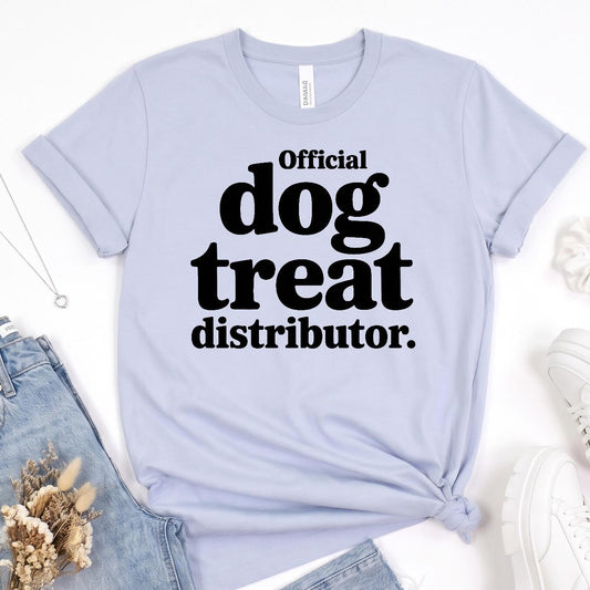 Bella Canvas Tee Funny Dog Shirt For Women, Official Treat Dealer Shirt, Dog Treat Mom Graphic Tee, Dog Owner Gift, Dog Person Gift