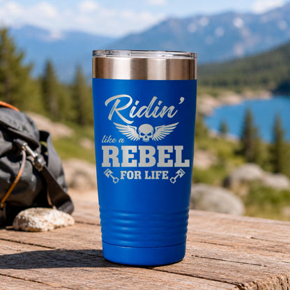 Motorcycle Tumbler Ride Or Die Skeleton, Biker Skull Tumbler For Men, Rider Lover Gift, Motocross Rider Coffee Cup, Motorcycle Design