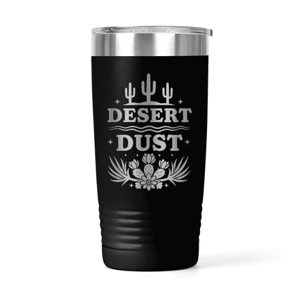 Cactus Tumbler, 20oz Insulated Stainless Steel, Desert Sunset Art