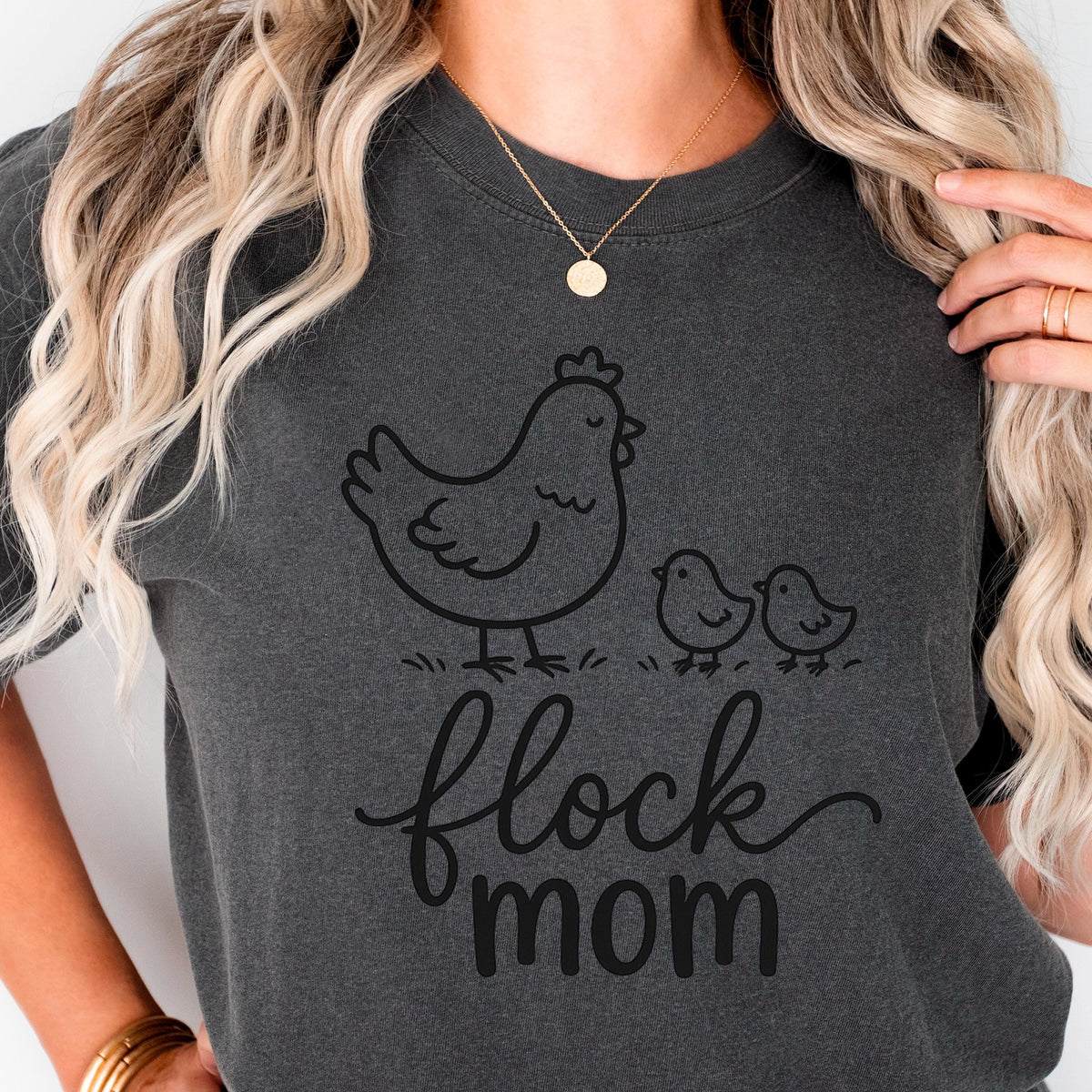 Flock Mom Shirt, Cute Chicken Mom Tee, Crazy Chicken Lady Gift, Backyard Chickens Shirt, Funny Chicken Lover Hen Mama Top