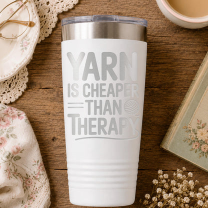 crochet tumbler, Insulated 20oz Stainless Steel Tumbler, Mamacita