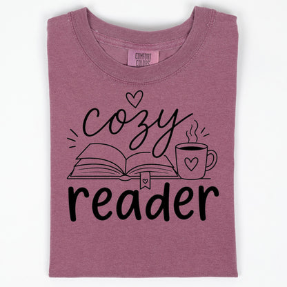 Cozy Reader Shirt, Book Lover Coffee Tee, Just One More Chapter Bookworm Shirt, Cute Reading Gift For Her, Book Club Bookish Top