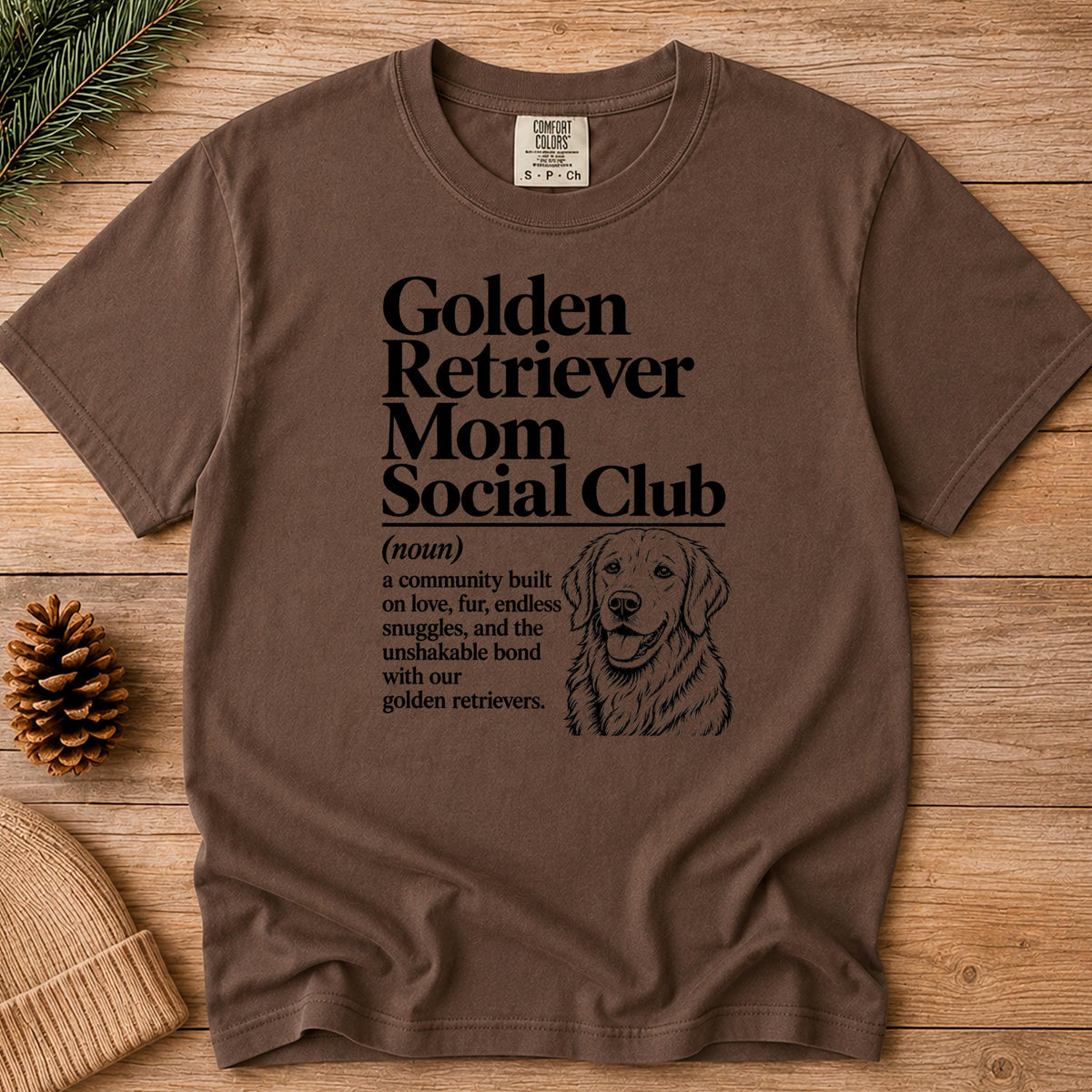 Golden Retriever Mom Shirt, Golden Retriever Mom Social Club Tee, Cute Dog Mom Gift, Golden Mama Shirt, Golden Retriever Lover Gift