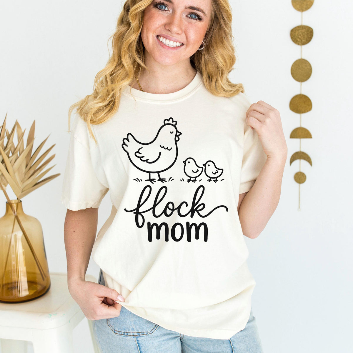 Flock Mom Shirt, Cute Chicken Mom Tee, Crazy Chicken Lady Gift, Backyard Chickens Shirt, Funny Chicken Lover Hen Mama Top