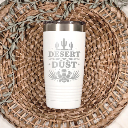Cactus Tumbler, 20oz Insulated Stainless Steel, Desert Sunset Art