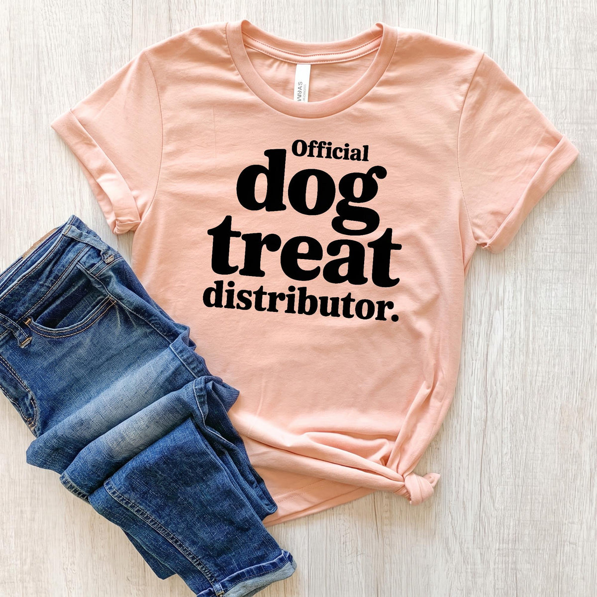 Bella Canvas Tee Funny Dog Shirt For Women, Official Treat Dealer Shirt, Dog Treat Mom Graphic Tee, Dog Owner Gift, Dog Person Gift