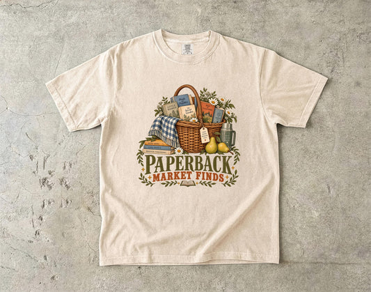 Cottagecore Book Lover Shirt, Paperback Market Finds Tee, Vintage
