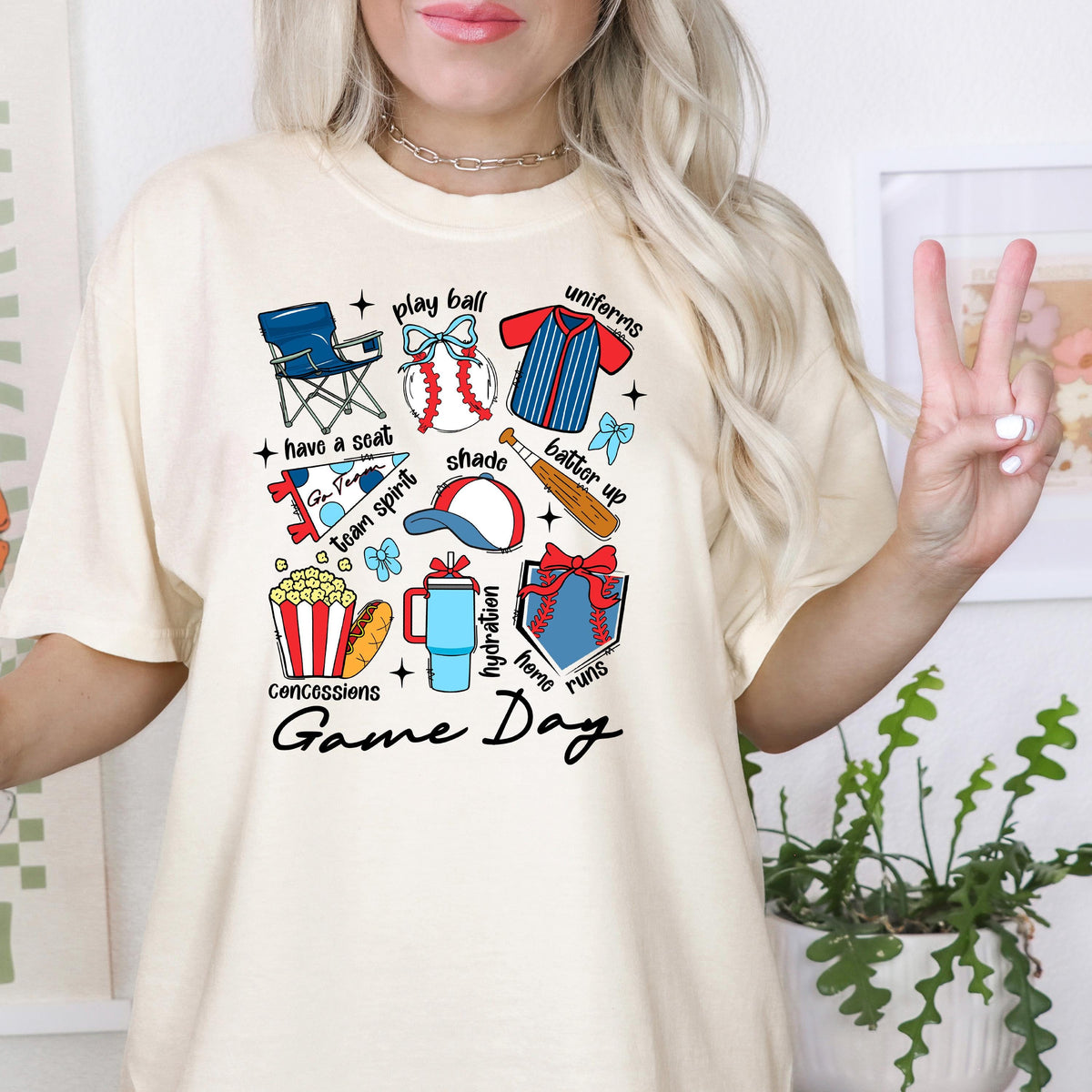 Baseball Graphic Tee – Retro Women's Baseball Shirt With Cute Sports Design