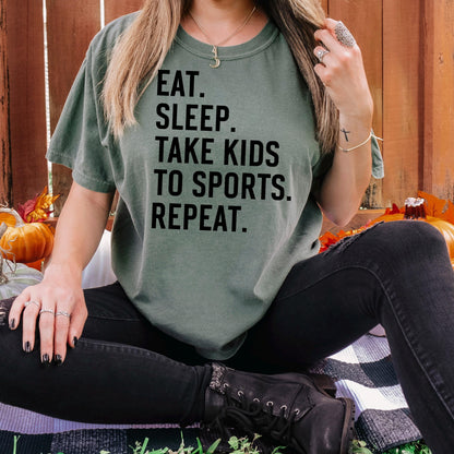 Sports Mom Graphic Tee – Soft Cotton Comfort Shirt for Parenting Hustle