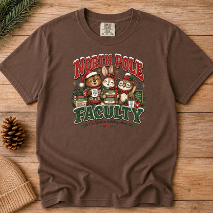 North Pole Faculty Shirt, Teacher Christmas Tee, Cute Holiday Teacher Gift, Teacher Squad Xmas Shirt, School Christmas Educator Top