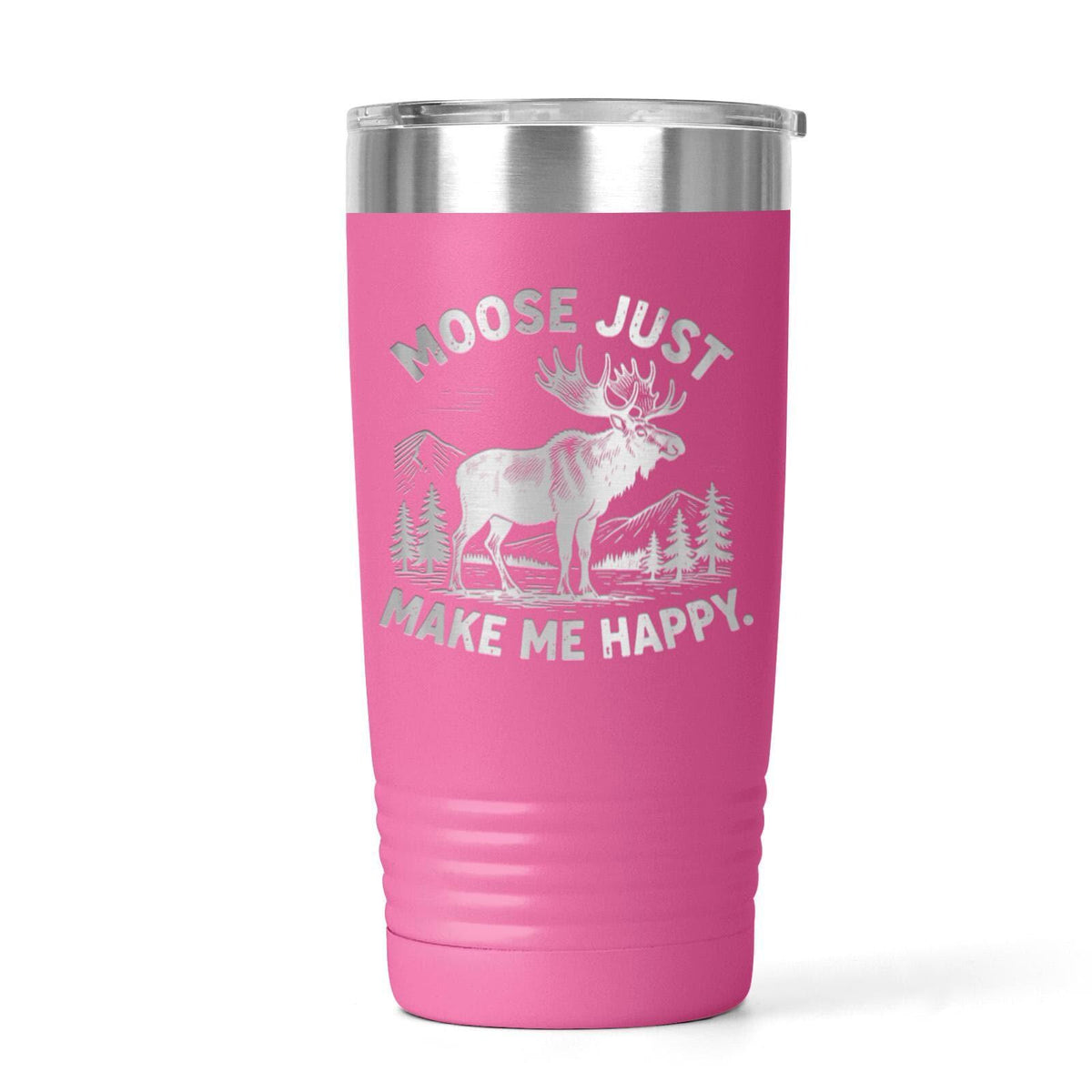 Personalized Moose Tumbler, 20 Oz. Stainless Insulated Travel Cup