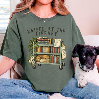 Raised At The Library Shirt, Public Library Tee, Book Lover Librarian Gift, Support Your Local Library Shirt, Bookworm Book Club Top