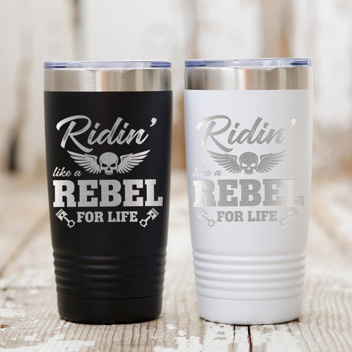 Motorcycle Tumbler Ride Or Die Skeleton, Biker Skull Tumbler For Men, Rider Lover Gift, Motocross Rider Coffee Cup, Motorcycle Design