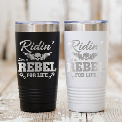 Motorcycle Tumbler Ride Or Die Skeleton, Biker Skull Tumbler For Men, Rider Lover Gift, Motocross Rider Coffee Cup, Motorcycle Design