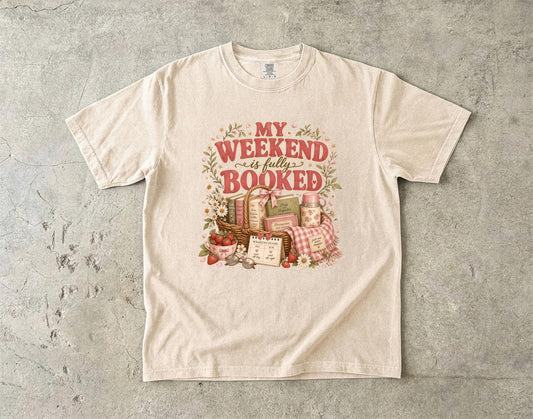 Book Lover Shirt, Comfort Colors Oatmeal Cottagecore Reading Tee.