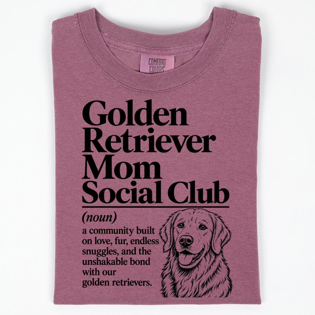 Golden Retriever Mom Shirt, Golden Retriever Mom Social Club Tee, Cute Dog Mom Gift, Golden Mama Shirt, Golden Retriever Lover Gift