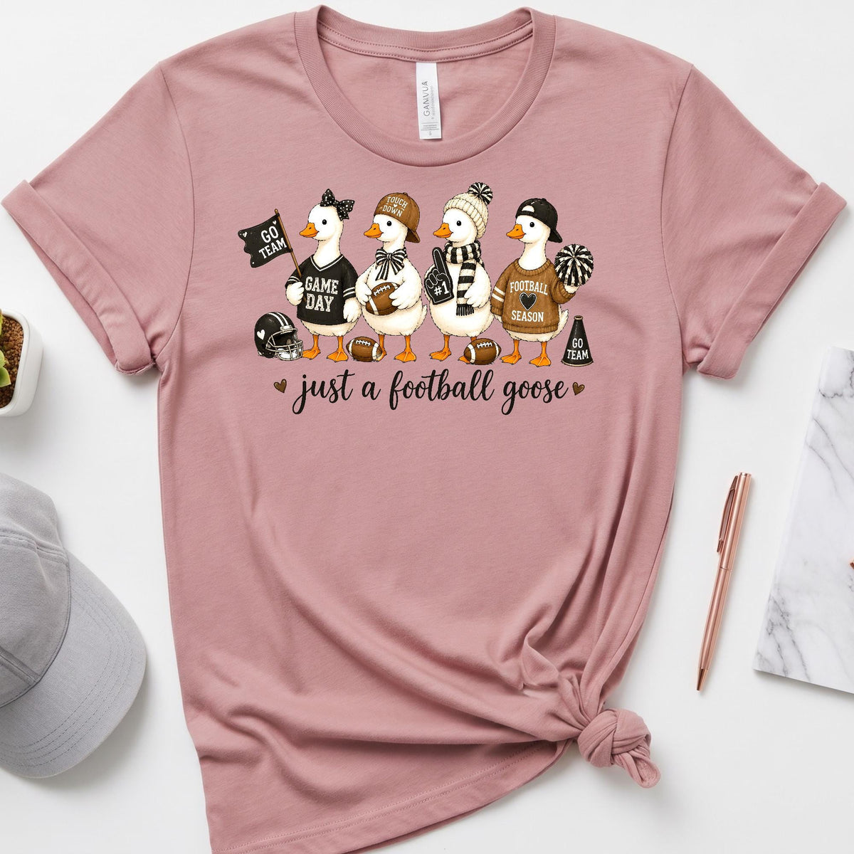 Football Goose Shirt, Bella Canvas Unisex Tee, Funny Gameday Mom!