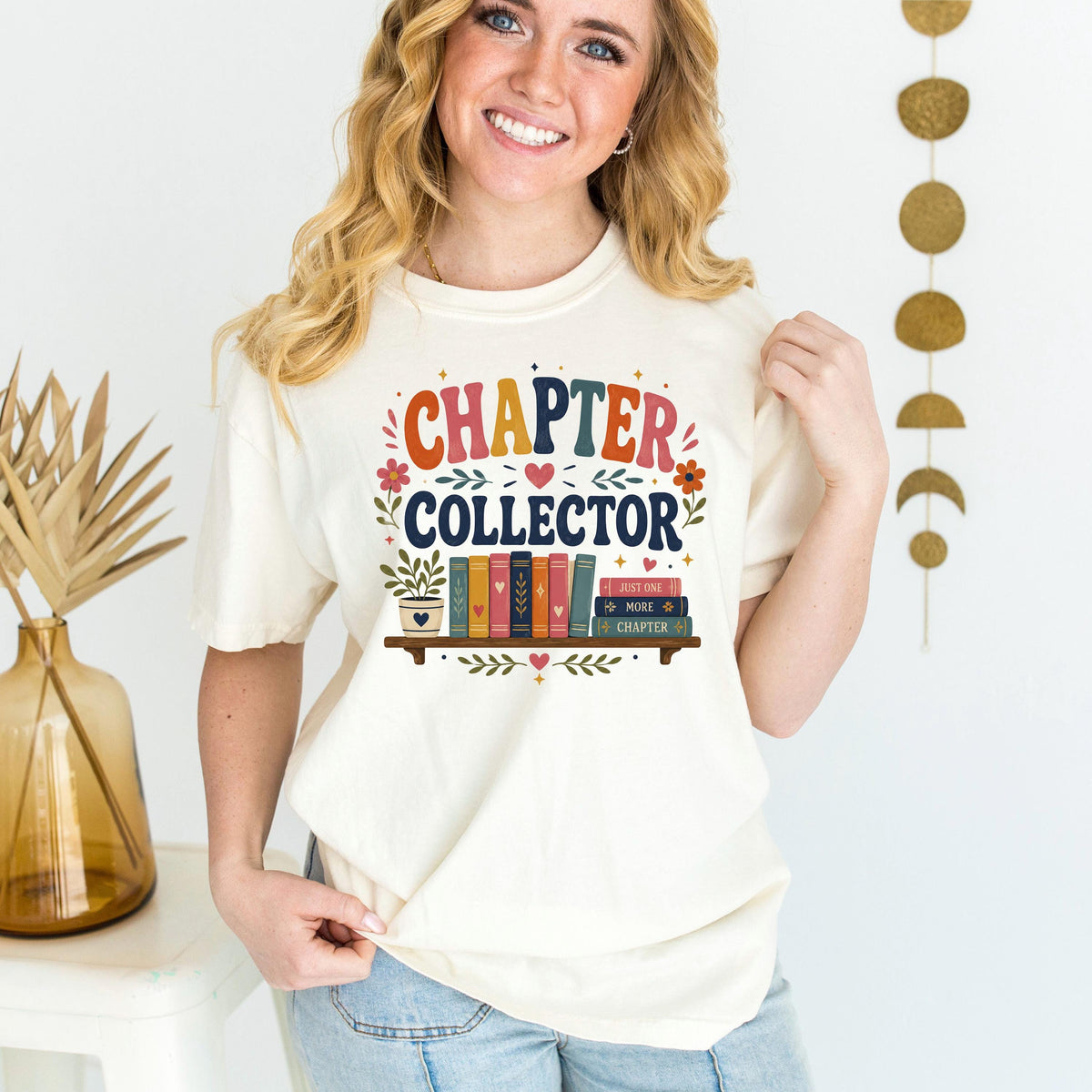 Chapter Collector Shirt, Cute Book Lover Tee, Book Hoarder TBR Pile Gift, Just One More Chapter Reading Shirt, Avid Reader Bookworm Top