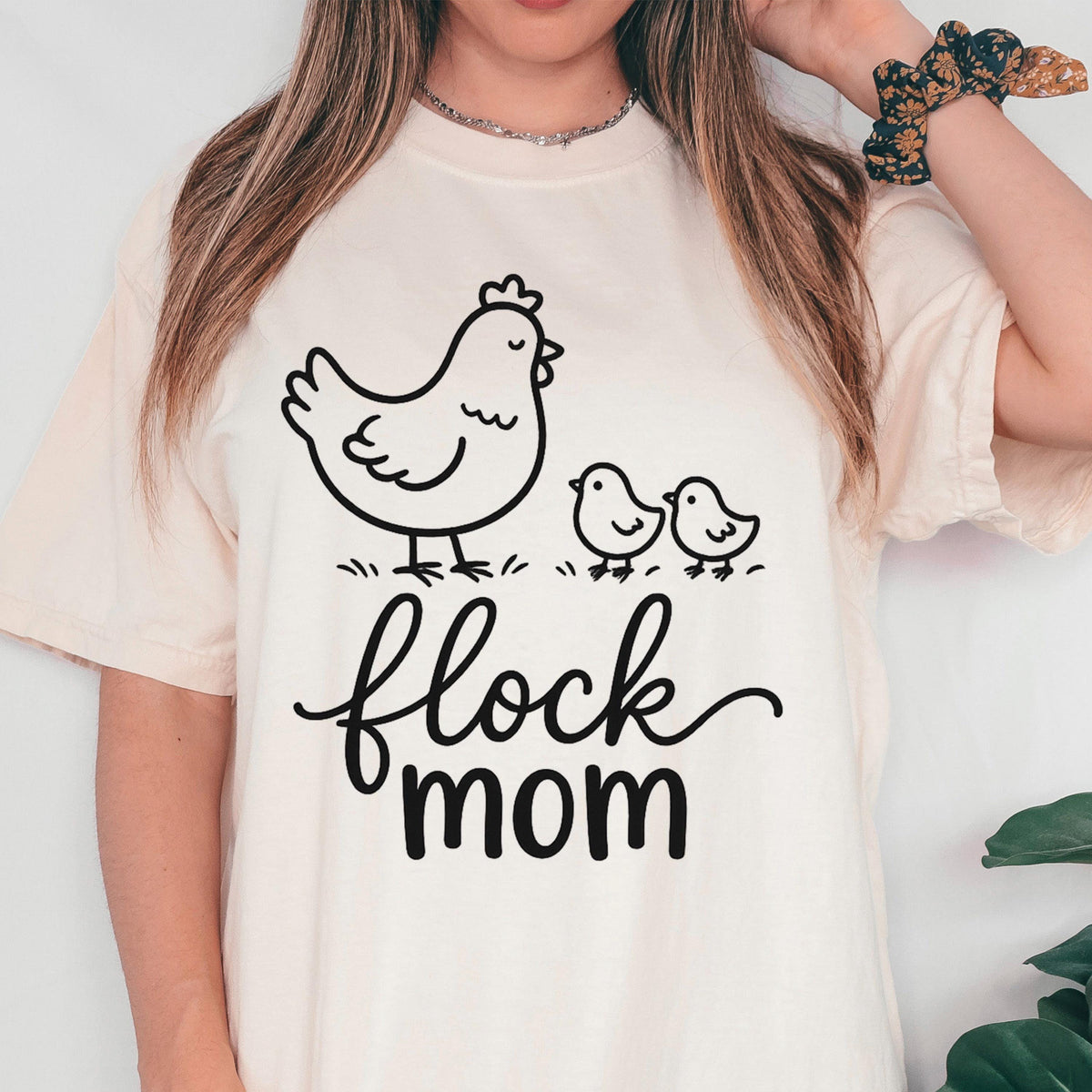 Flock Mom Shirt, Cute Chicken Mom Tee, Crazy Chicken Lady Gift, Backyard Chickens Shirt, Funny Chicken Lover Hen Mama Top