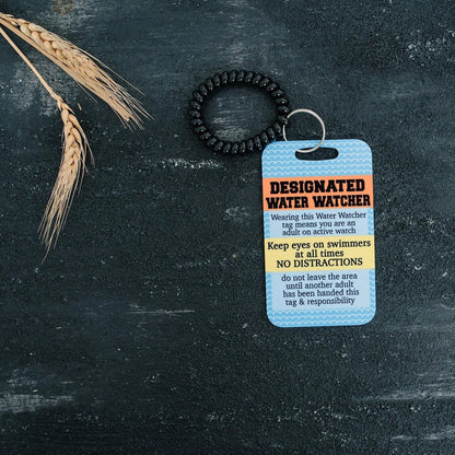 Pool Safety Badge, Water Watch Tag, Water Safety, Swimming Pool Accessories