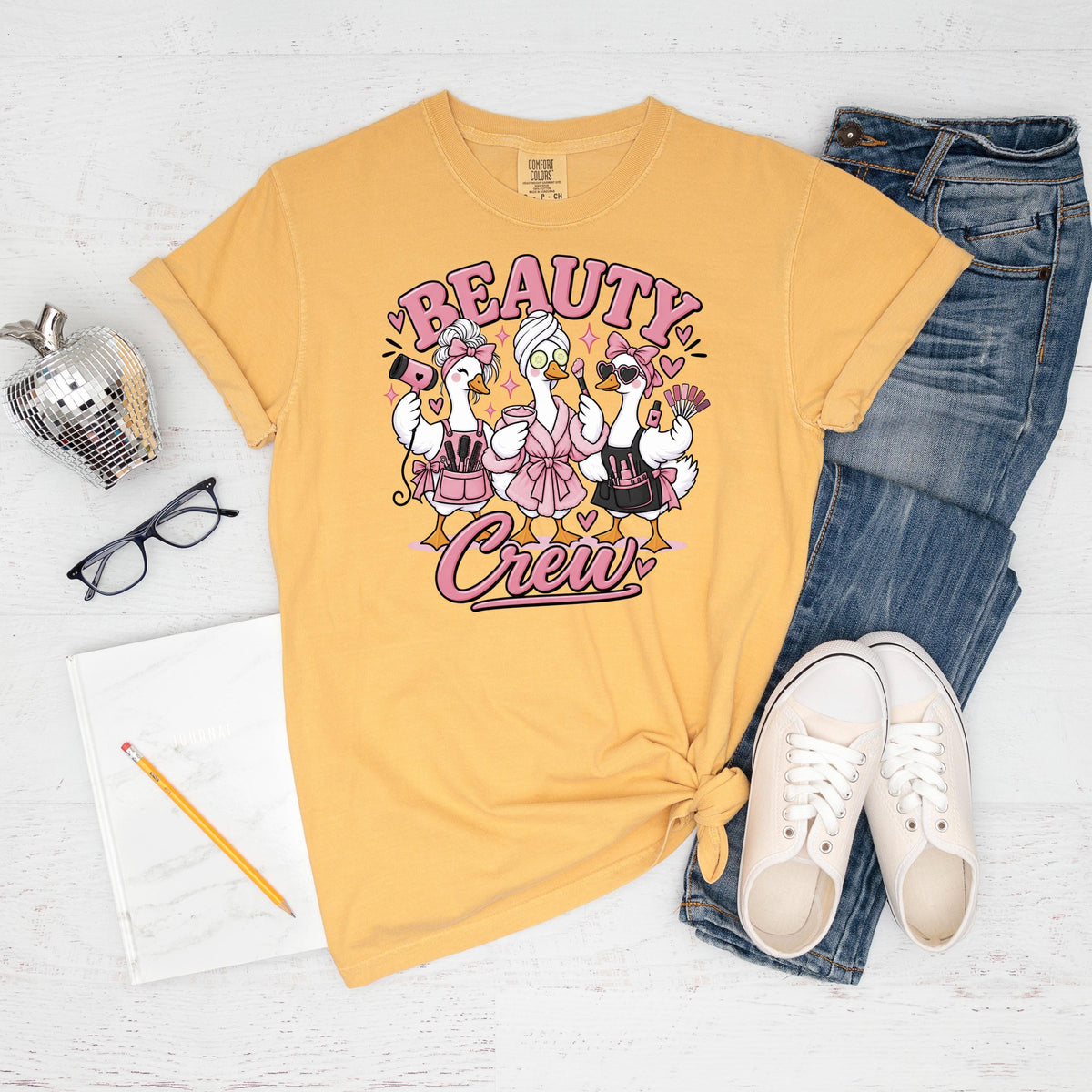 Beauty Crew Shirt, Funny Silly Goose Hairstylist Tee, Esthetician Nail Tech Gift, Salon Team Cosmetology Shirt, Makeup Artist Top